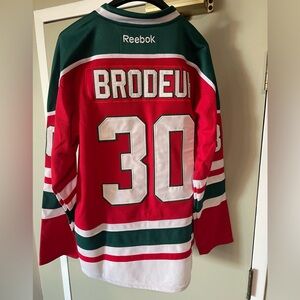 New Jersey devils green and red #30 Brodeur